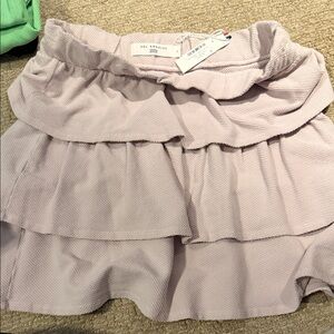 Sol Angeles Women's Lilac Tiered Mini Skirt